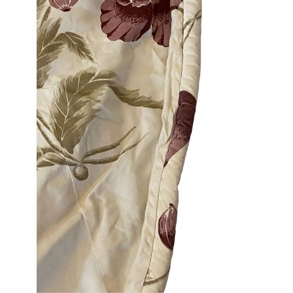 Vintage Custom Made Tablecloth Poppy Flowers 70” - Picture 2 of 5